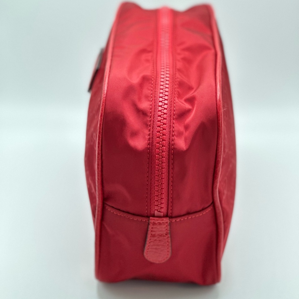 Gucci Red Nylon Cosmetic Bag - Picture 4 of 8